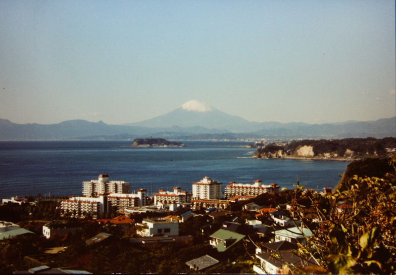 披露山から見た富士山（平成11年）