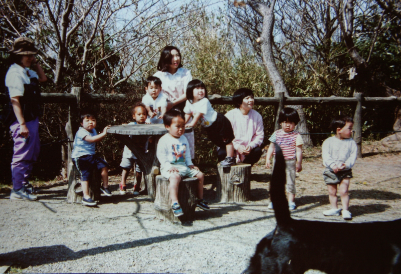 披露山で遊ぶ湘南保育園児
