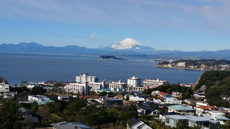 披露山公園からの富士山（平成29年）