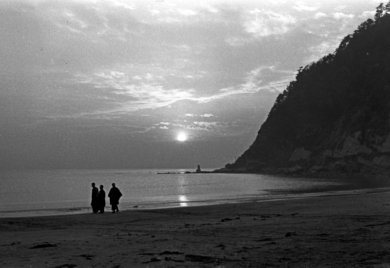 逗子海岸夕景（昭和32年）