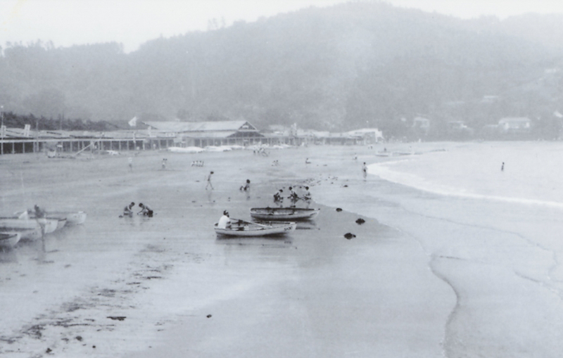 広かった砂浜（昭和30年代前半）