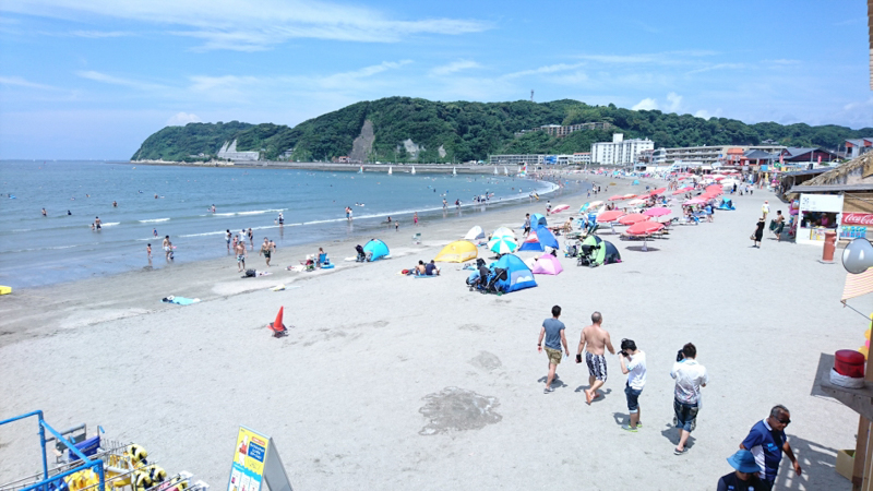 夏の逗子海水浴場（平成29年）
