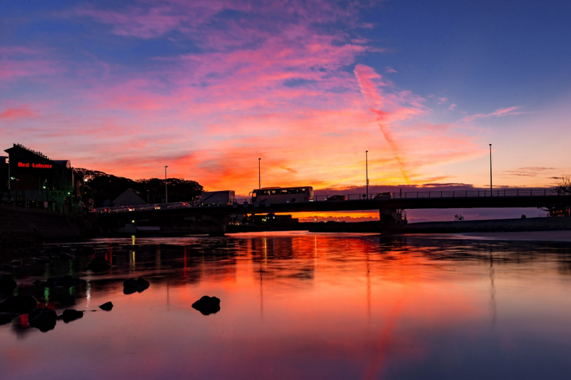 129　夕照なぎさ橋