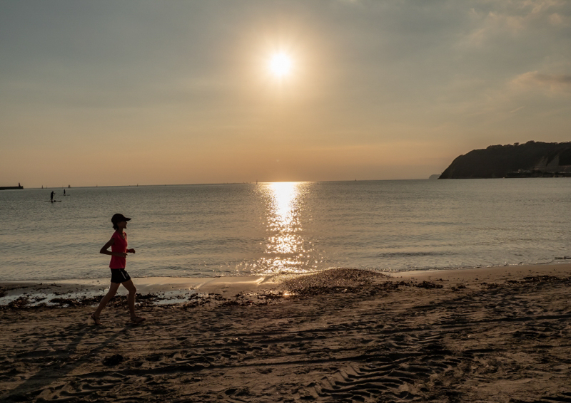 204　夕陽を浴びて